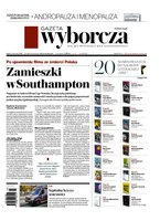 okłada najnowszego numeru Gazeta Wyborcza