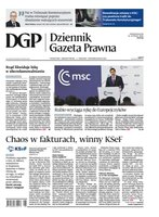 widok pierwszej strony Dziennik Gazeta Prawna