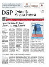 okłada najnowszego numeru Dziennik Gazeta Prawna