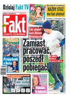 widok pierwszej strony Fakt