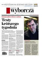 okłada najnowszego numeru Gazeta Wyborcza
