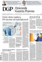 okłada najnowszego numeru Dziennik Gazeta Prawna