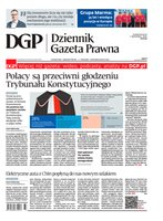 okłada najnowszego numeru Dziennik Gazeta Prawna