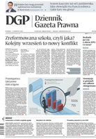 widok pierwszej strony Dziennik Gazeta Prawna