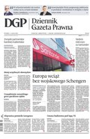 okłada najnowszego numeru Dziennik Gazeta Prawna