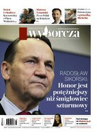 okłada najnowszego numeru Gazeta Wyborcza