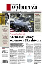 okłada najnowszego numeru Gazeta Wyborcza