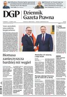 okłada najnowszego numeru Dziennik Gazeta Prawna