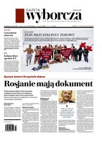 okłada najnowszego numeru Gazeta Wyborcza
