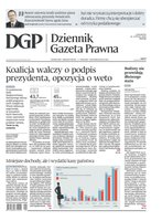 okłada najnowszego numeru Dziennik Gazeta Prawna
