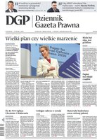 widok pierwszej strony Dziennik Gazeta Prawna