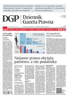 okłada najnowszego numeru Dziennik Gazeta Prawna