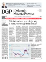 okłada najnowszego numeru Dziennik Gazeta Prawna