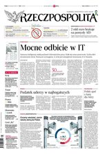 okłada najnowszego numeru Rzeczpospolita