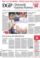 okłada najnowszego numeru Dziennik Gazeta Prawna