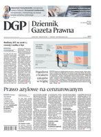 okłada najnowszego numeru Dziennik Gazeta Prawna