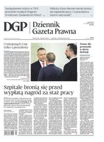 okłada najnowszego numeru Dziennik Gazeta Prawna