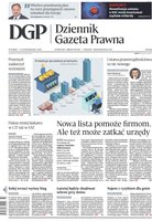 okłada najnowszego numeru Dziennik Gazeta Prawna