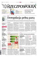 okłada najnowszego numeru Rzeczpospolita