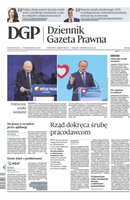 okłada najnowszego numeru Dziennik Gazeta Prawna