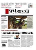 okłada najnowszego numeru Gazeta Wyborcza
