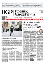 okłada najnowszego numeru Dziennik Gazeta Prawna