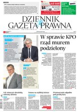 widok pierwszej strony Dziennik Gazeta Prawna