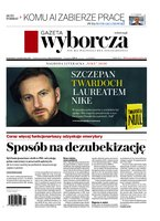 okłada najnowszego numeru Gazeta Wyborcza