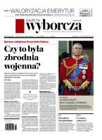 okłada najnowszego numeru Gazeta Wyborcza