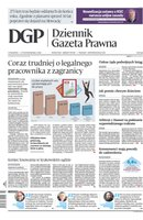 okłada najnowszego numeru Dziennik Gazeta Prawna