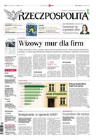 widok pierwszej strony Rzeczpospolita