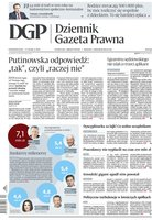 okłada najnowszego numeru Dziennik Gazeta Prawna