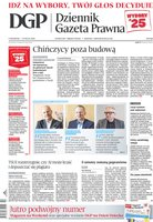 okłada najnowszego numeru Dziennik Gazeta Prawna