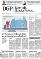 okłada najnowszego numeru Dziennik Gazeta Prawna