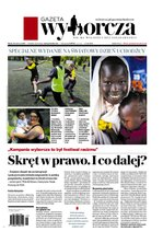 okłada najnowszego numeru Gazeta Wyborcza