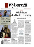 widok pierwszej strony Gazeta Wyborcza