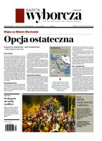 okłada najnowszego numeru Gazeta Wyborcza